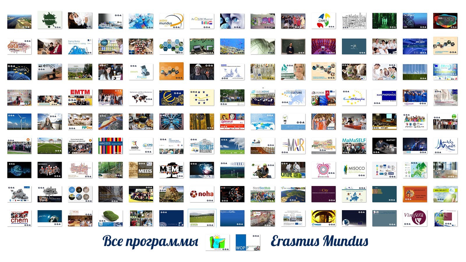 Все стипендии Erasmus Mundus по направлениям обучения